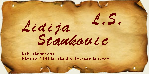 Lidija Stanković vizit kartica
